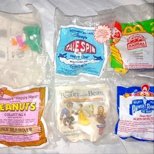 6 McDonald's Vintage Toys NWT Disney & more Bundle lot set
